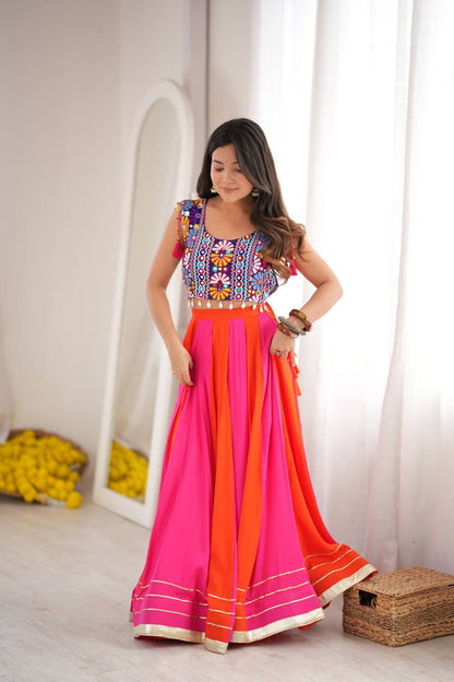 Multicolour Gota Patti Panelled Lehenga Choli