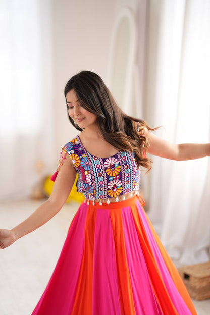 Multicolour Gota Patti Panelled Lehenga Choli