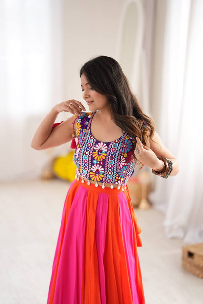 Multicolour Gota Patti Panelled Lehenga Choli