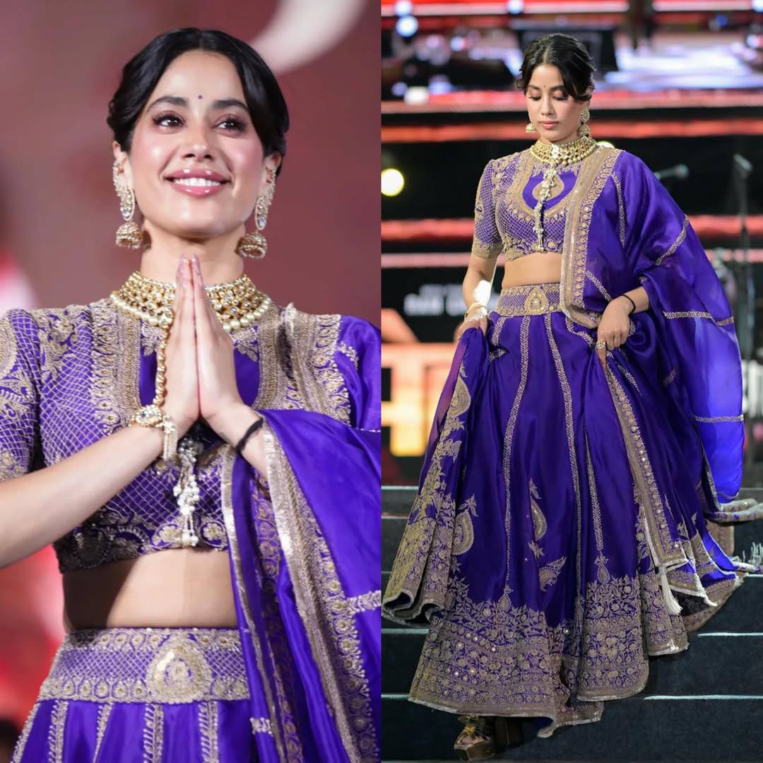 Royal Motif Thread & Sequence Vichitra Silk Lehenga