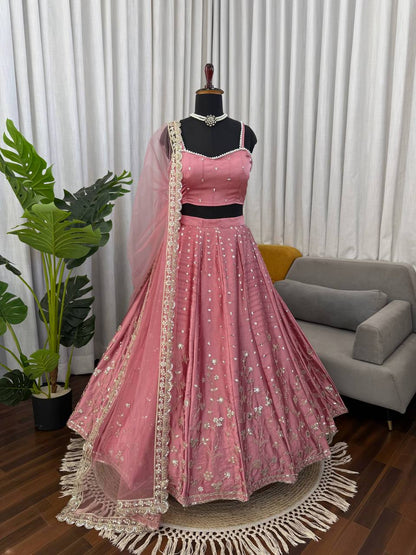 Imperial Floral Embroidered Karishma Silk Lehenga Set