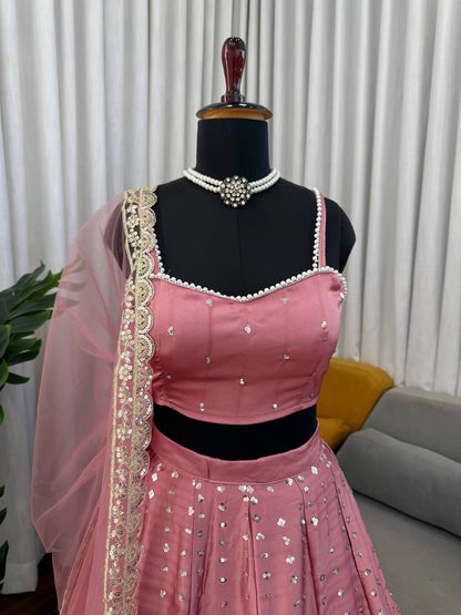 Imperial Floral Embroidered Karishma Silk Lehenga Set
