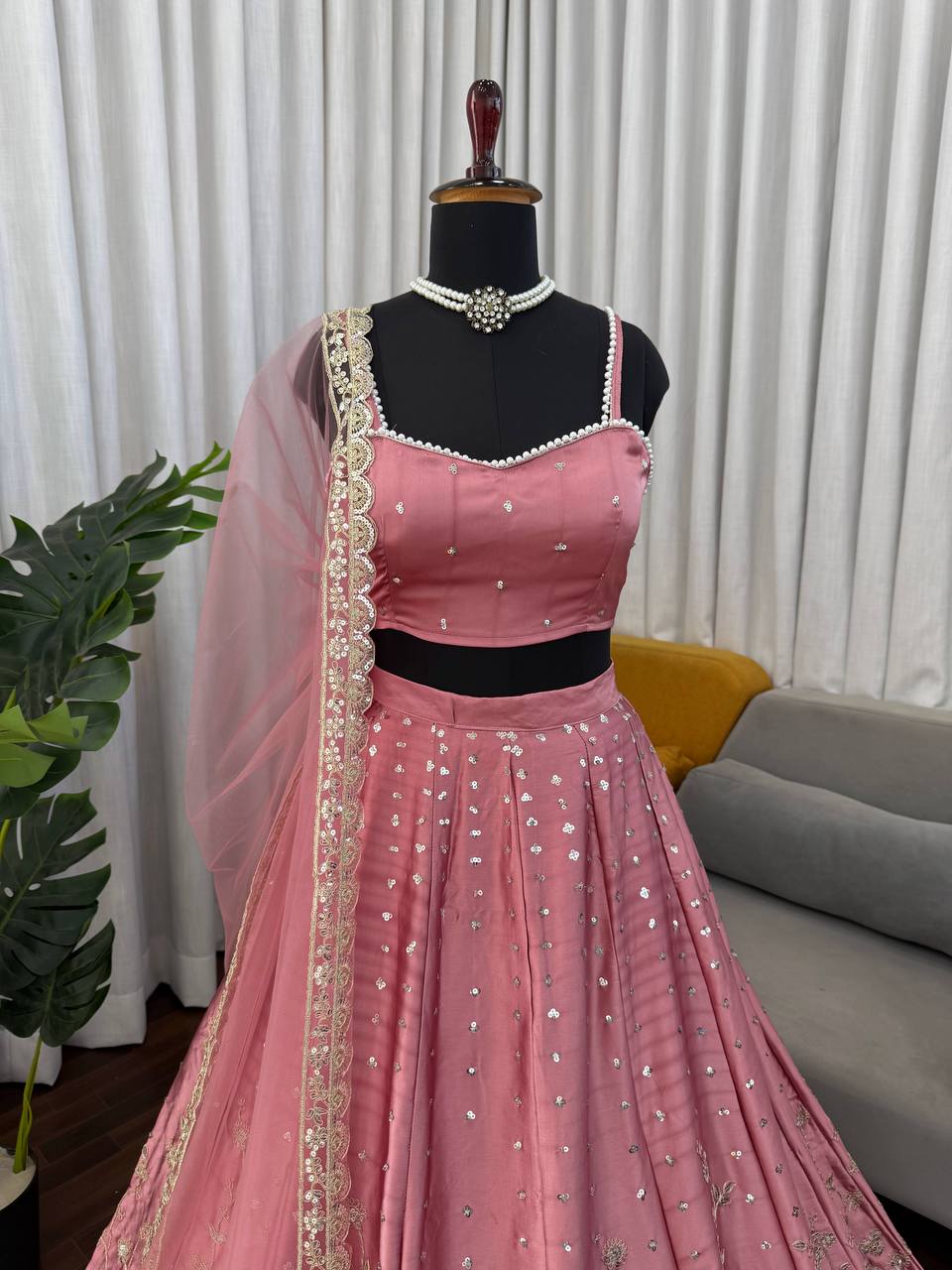 Imperial Floral Embroidered Karishma Silk Lehenga Set