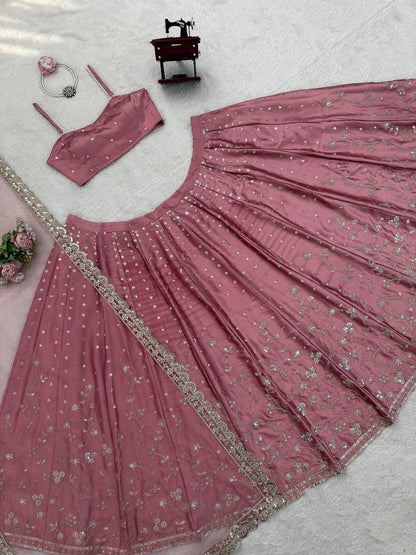 Imperial Floral Embroidered Karishma Silk Lehenga Set