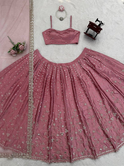 Imperial Floral Embroidered Karishma Silk Lehenga Set