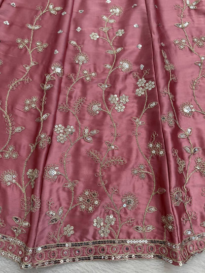 Imperial Floral Embroidered Karishma Silk Lehenga Set