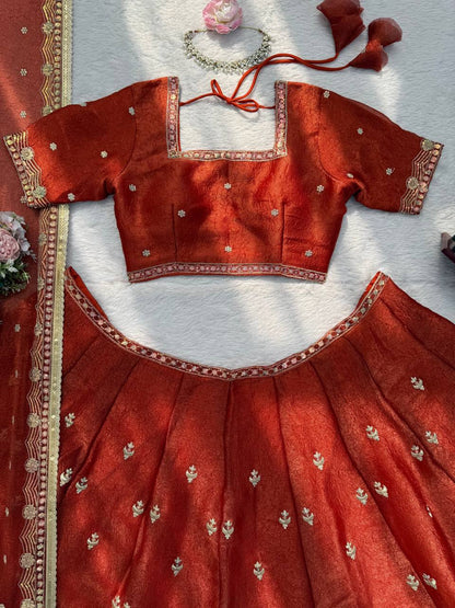 Imperial Sequined Karishma Silk Festive Lehenga Set