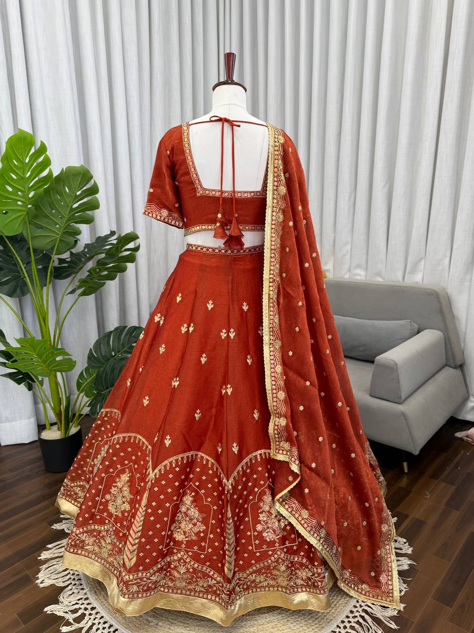Imperial Sequined Karishma Silk Festive Lehenga Set