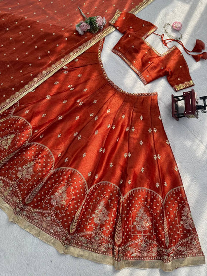 Imperial Sequined Karishma Silk Festive Lehenga Set