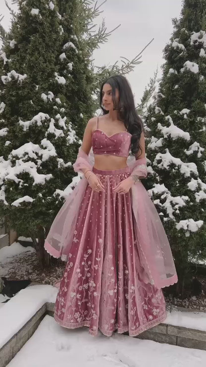 Imperial Floral Embroidered Karishma Silk Lehenga Set